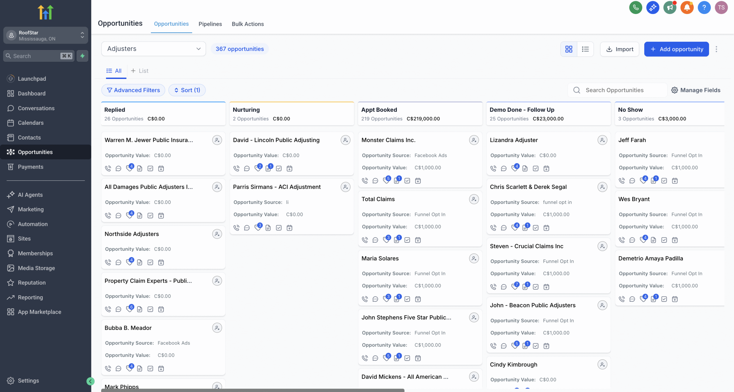 Public Adjusters Pipeline